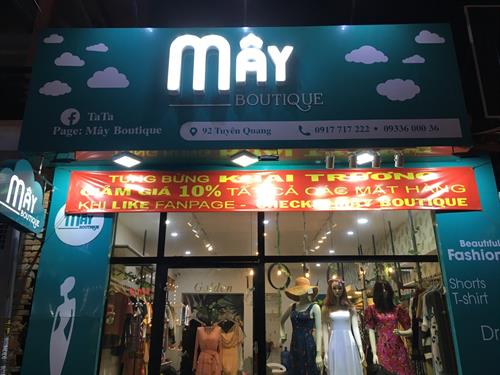 Thi công Bảng Hiệu Mây Boutique