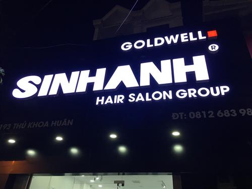 Thi công Bảng Hiệu SinhAnh Hair Salon